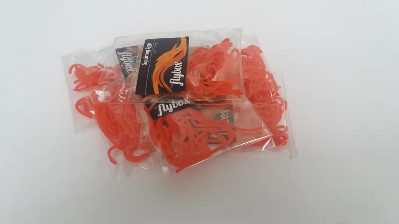 Flybox Squirmy Legs in Hot Red